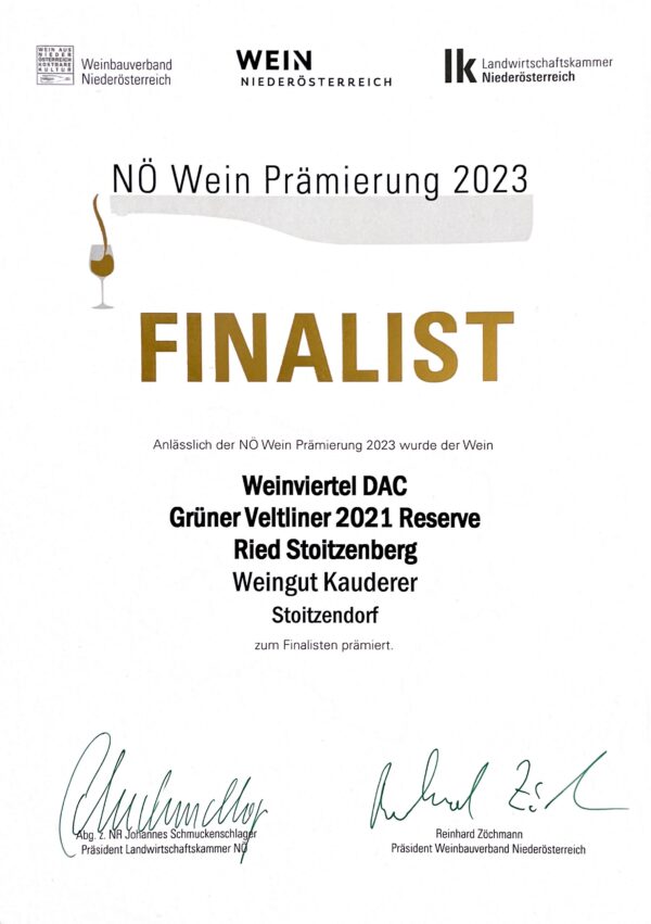 Weinviertel DAC Reserve 2021 - Ried Stoitzenberg – Bild 2
