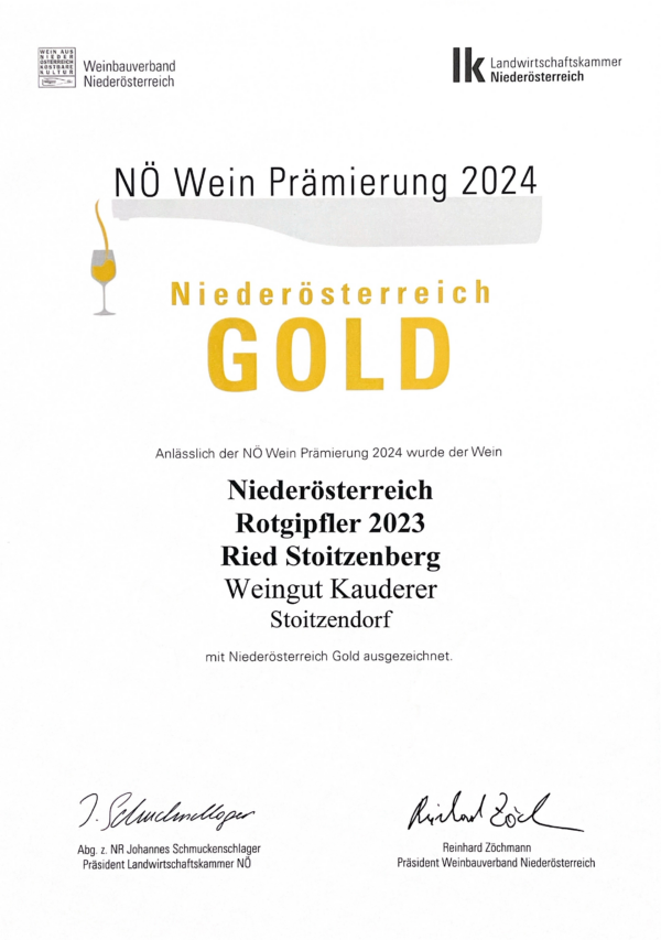 Rotgipfler 2023 - Ried Stoitzenberg – Bild 2