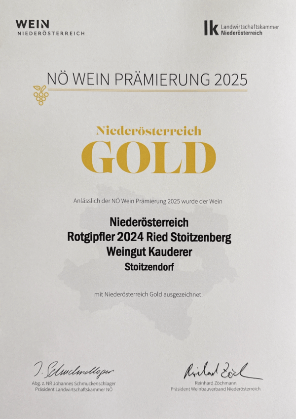 Rotgipfler 2024 - Ried Stoitzenberg – Bild 2